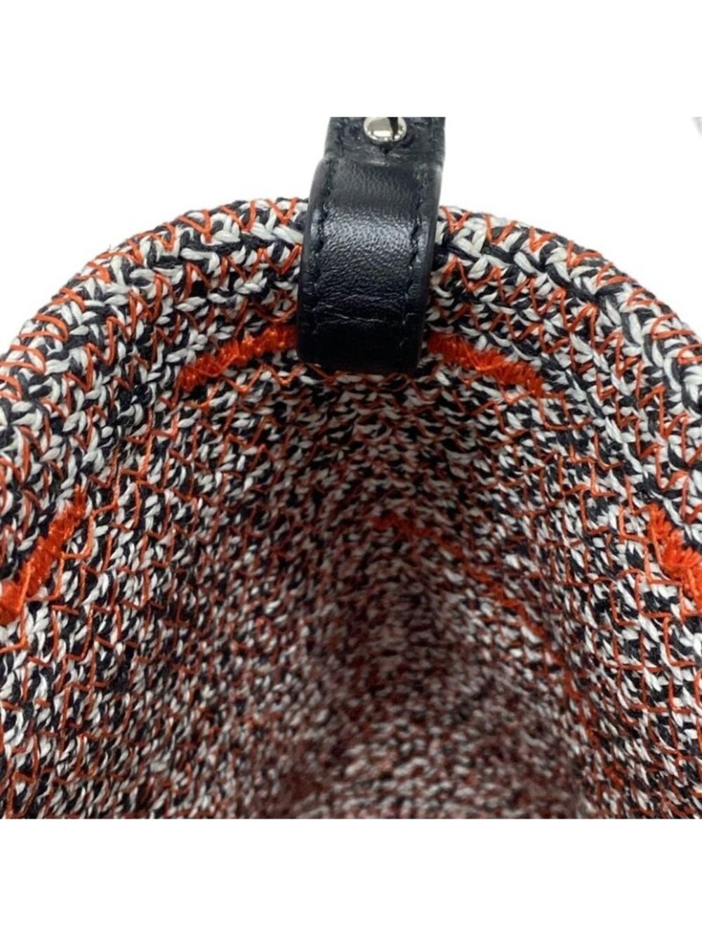 ★SOLD★ Balenciaga Handbag White Black Orange Leather X - Picture 15 of 15